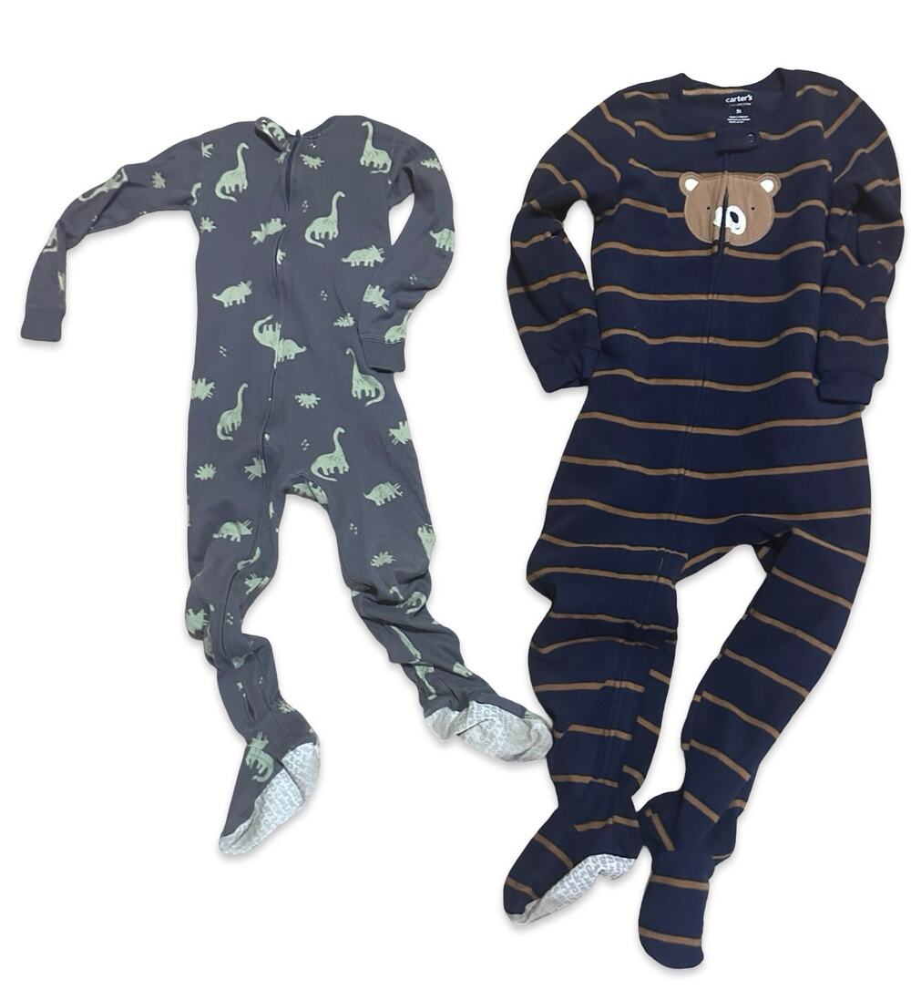 Carter's Simple Joys PJs Lot of 2  Footed Sleepers Size 5T